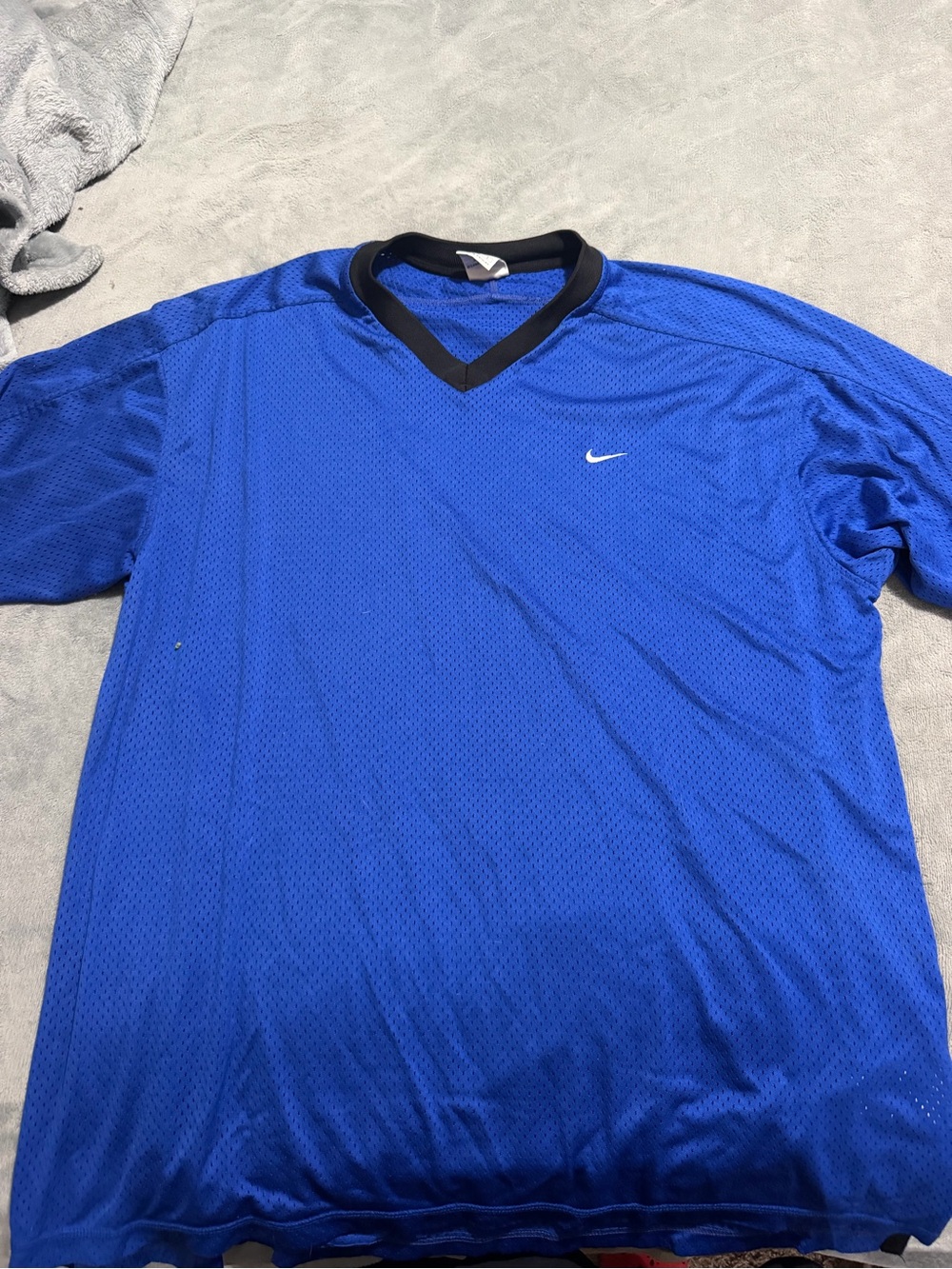 Nike Royal Blue Short-Sleeve V-Neck Athletic Jersey